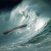Noah's Ark in the great Genesis flood.